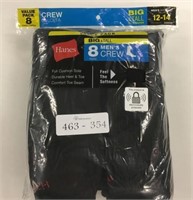New 8 Pack Men's Size 12-14 Crew Socks