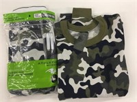 New Boys Camo Size L Thermal Top & Bottom