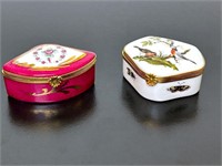 Two Porcelain Snuff Boxes