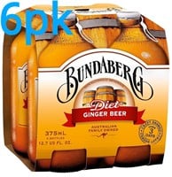 24 Bottles Bundaberg Diet Ginger Beer  375 Ml