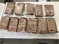 MRE meals 9 ready to eat meals and 2 vegetarian