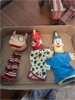 Vintage hand puppets koko the klown babes in toyld