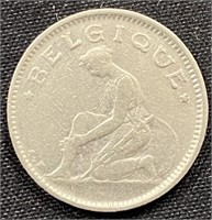 1922 -  Belgium 50 cent coin