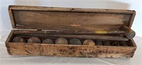 Antique Crown Croquet Set