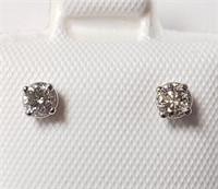 $500 14K  Diamond (0.19Ct,I1-2,H-I) Earrings