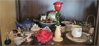 Group lot of misc tea cups figurines and more