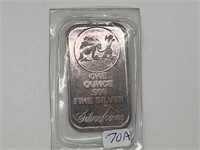 Vintage 1oz .999 Silver Towne Silver Bar