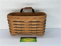 Hanging Striped Longaberger Basket