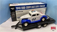 Ertl 1940 Ford Coupe Race Car & Trailer