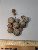 Lot Various Size Artillery Shell Shrapnel