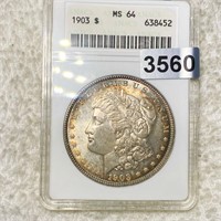 1903 Morgan Silver Dollar ANACS - MS64