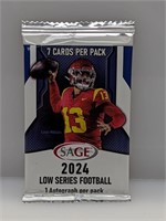 2024 Sage Low Series Football HOBBY Pack (1 Auto)