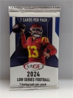 2024 Sage Low Series Football HOBBY Pack (1 Auto)