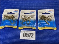 3 Packs of Size 12 Ceiling Hooks 6 Each