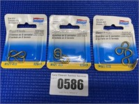 3 Packs of Size 812 Closed S Hooks 2 Each