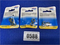 3 Packs of Size 812 Closed S Hooks 2 Each