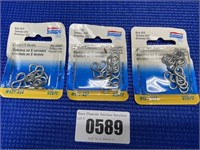3 Packs of Size 813 Closed S Hooks 8 Each