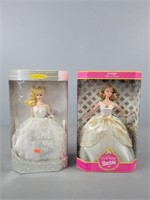 2x The Bid Wedding Barbie In Boxes