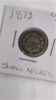 1873 Shield nickel w/ closed 3