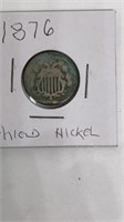 1876 Shield nickel