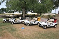 (5) Club Car Golf Carts, #25, #8, #58, #47, #60