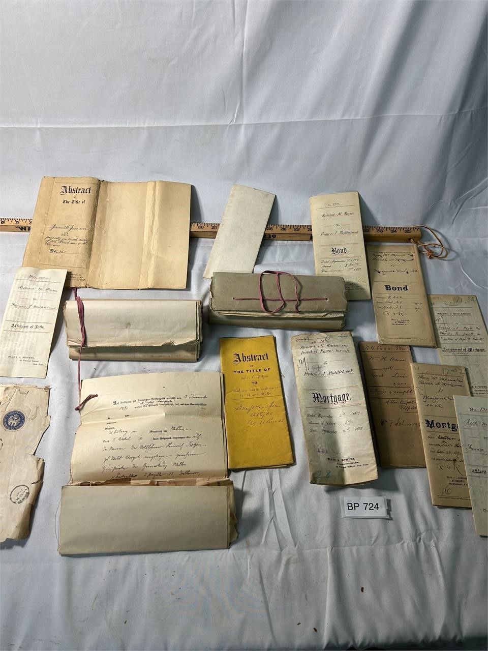 Lot of late 1800's Mortgage Will Docs from NY City