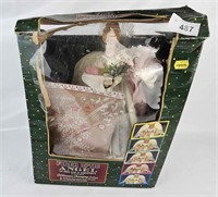 14" Fiber Optic Angel Tree  Topper