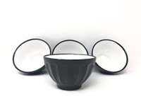 Set of 4 Ceramic Rice Bowls