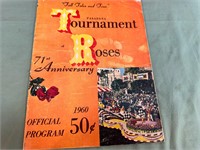 1960 TOURN OF ROSES OFFICIAL PROGRAM WI VS WASH