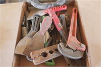 Box of assorted tools