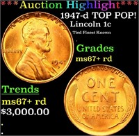 ***Auction Highlight*** 1947-d Lincoln Cent TOP PO