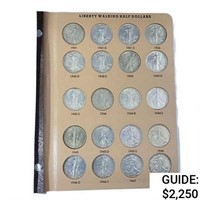 1941-1947 Walking Half Dollar Book (20 Coins)