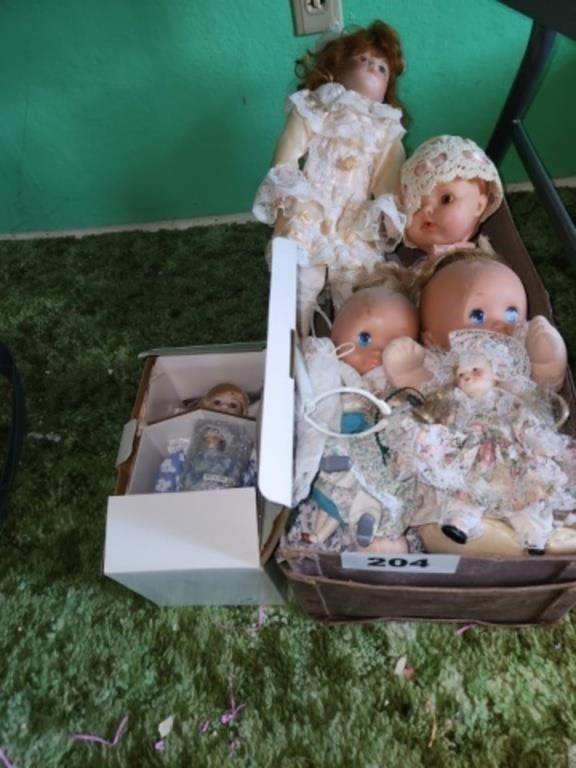 LOT BABY DOLLS- JESSICA PORCELAIN DOLL, NIB