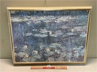 MONET PRINT ON BOARD 26 X 20 INCHES