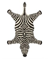Liberty Doing Goods Large Chubby Zebra Rug / Wool