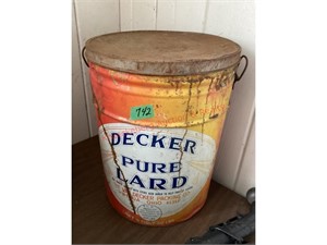 Decker Pure Lard 50 lb Can