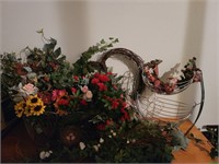 Country Decor Assortment of Faux Flowers