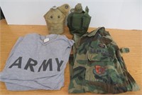 Military Canteens, med Jacket, shirts&sm sheet