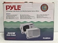Pyle 3.5" 200w 3 way weather proof mini box
