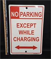 Metal No Parking Sign