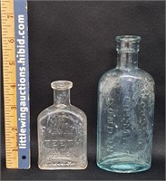 Antique Embossed Glass Bottles-Notes