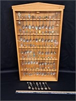 Collector Spoons in Wood/Plexi Glass Case