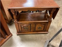 Drop leaf server cabinet