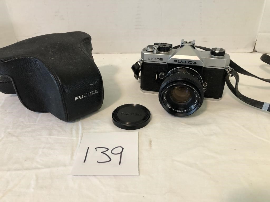 Fujica ST705 camera with case
