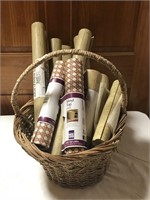 Basket Of Assorted Drawer Lining Paper