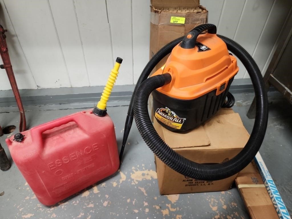 Armor All 2 HP Utility Vacuum & 5 Gal Gas Can