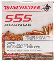 WINCHESTER .22 LR 555 rds 36 grain 1260 FPS