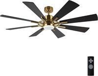 WINGBO 60 Gold-Black Ceiling Fan