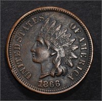 1866 INDIAN HEAD CENT XF/AU