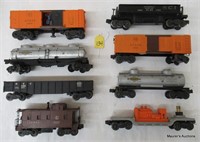 8 Lionel Freight Cars (No Shipping, Pick-Up Only)